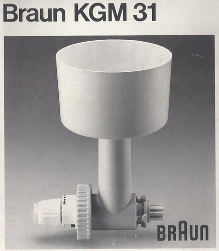 Braun KGM 31 - Getreidemühle Zubehör