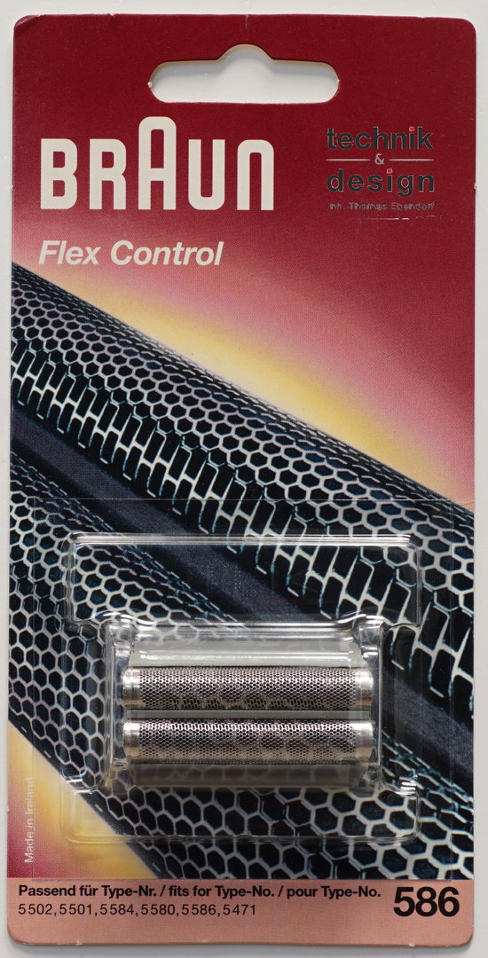 Braun  586 Scherblatt Scherfolie Flex Control grau Original