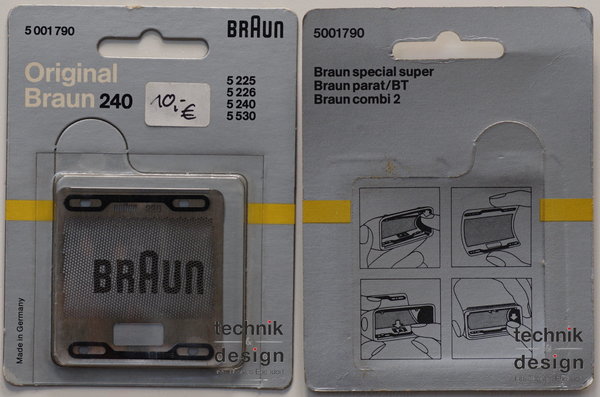 Braun Original 240 / 226 Scherblatt Scherfolie