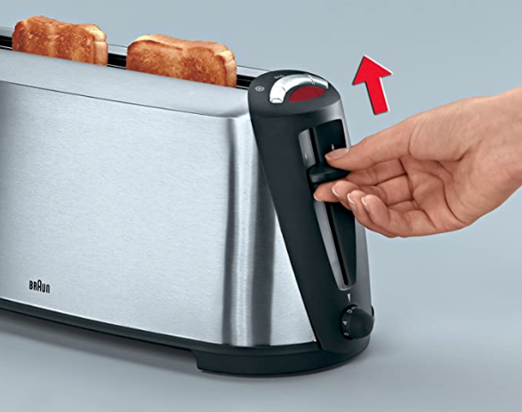 Braun Toaster Sommelier HT 600, Edelstahl/Anthrazit - 100Watt
