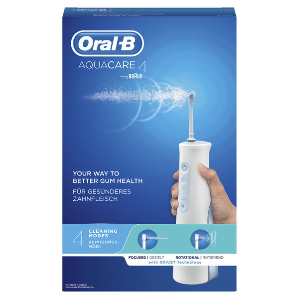 Oral-B AquaCare 4 Kabellose Munddusche mit Oxyjet-Technologie MDH20
