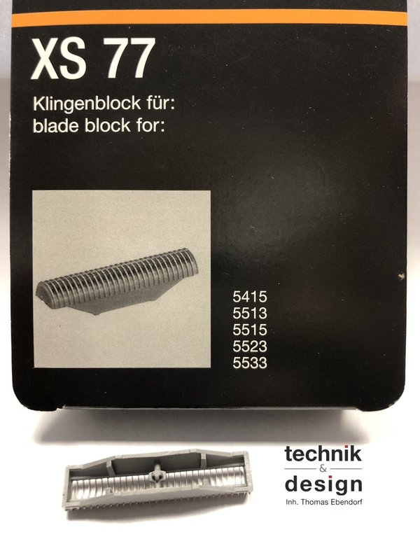 Grundig GS 77 Original Klingenblock Schermesser GS77 XS77