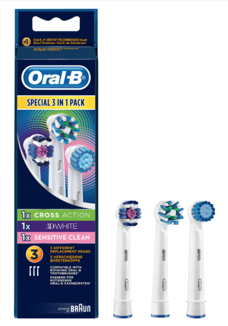 Oral-B Multipack 3 Sorten Aufsteckbürsten