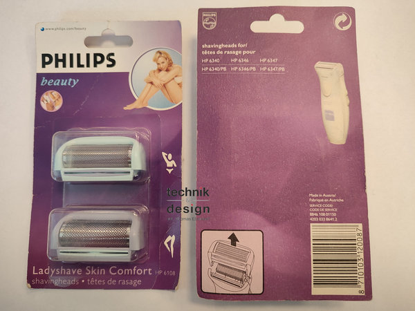 Philips Ladyshave Scherfolie HP 6108 Doppelpack