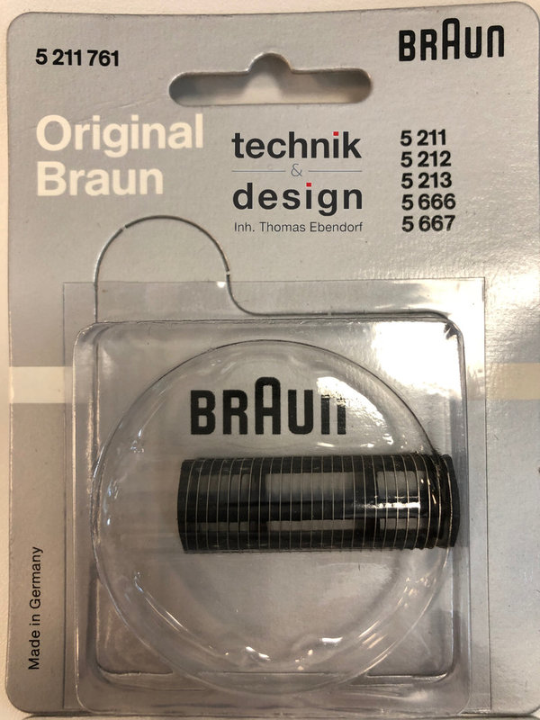 Braun Original Klingenblock Linear, sixtant 2003, 5211761, 211, 235