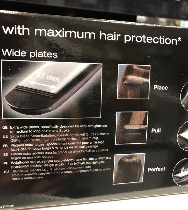 Braun Haarglätter Satin Hair 3 Straightener  ES1, schwarz