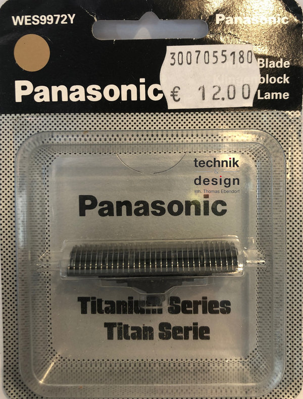 Panasonic WES9972Y Original Klingenblock Schermesser für ES343,....
